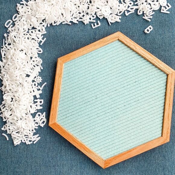 Wooden Letterboards Set of 2 Pink and Light Blue Home Decor - Picture 7 of 10